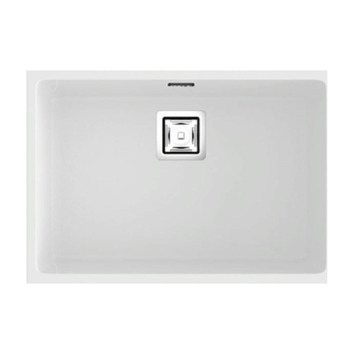 Fregadero Poalgi Zie 60 1C de resina, blanco mate