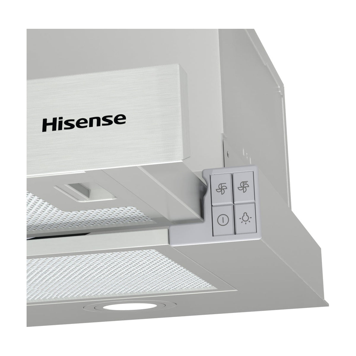 Campana telescópica Hisense CH6TL4BX inox, 60 cm y 450 m³/h