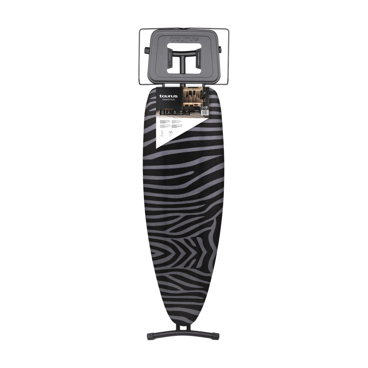 Tabla de planchar Taurus Argenta Plus, 41 x 125 cm y altura regulable hasta 93 cm