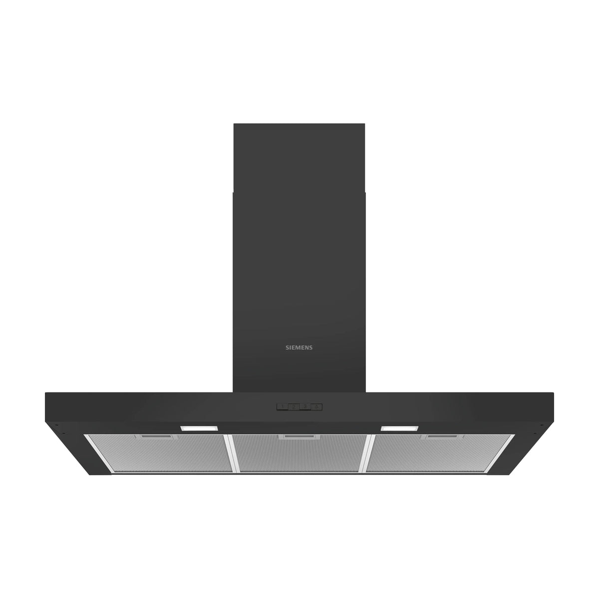 Campana decorativa de pared Siemens LC96BBC60, 90 cm, negra