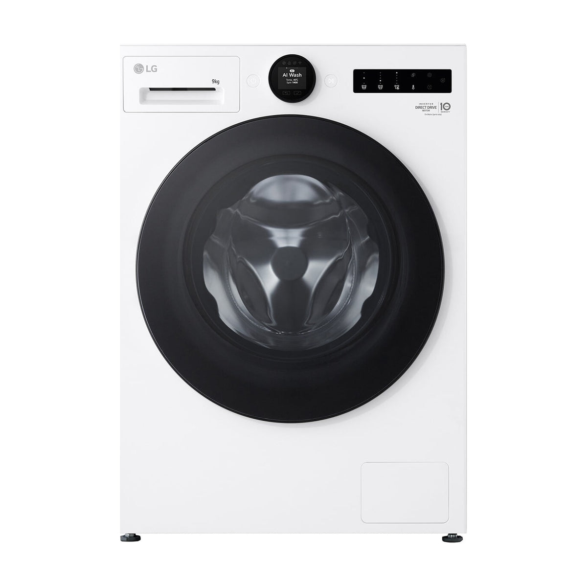 Lavadora LG F4X9009TWCE de 9 kg y 1400 rpm
