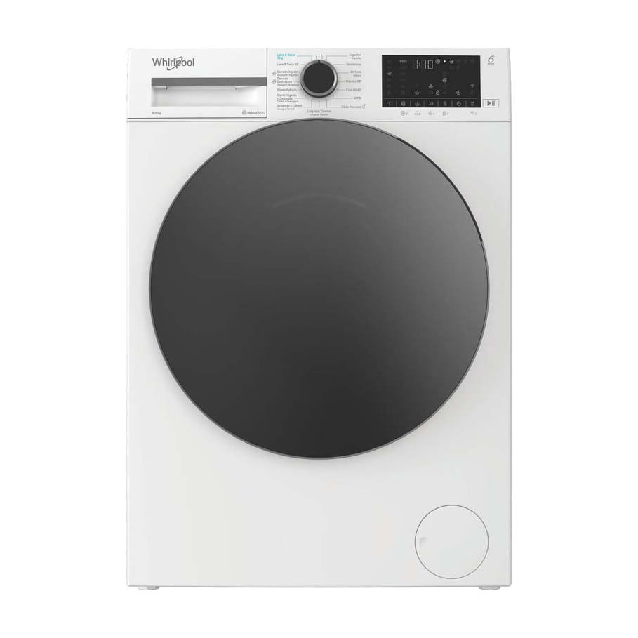 Lavasecadora Whirlpool WAD 8536WBC SPT, 8/5 kg y 1400 rpm