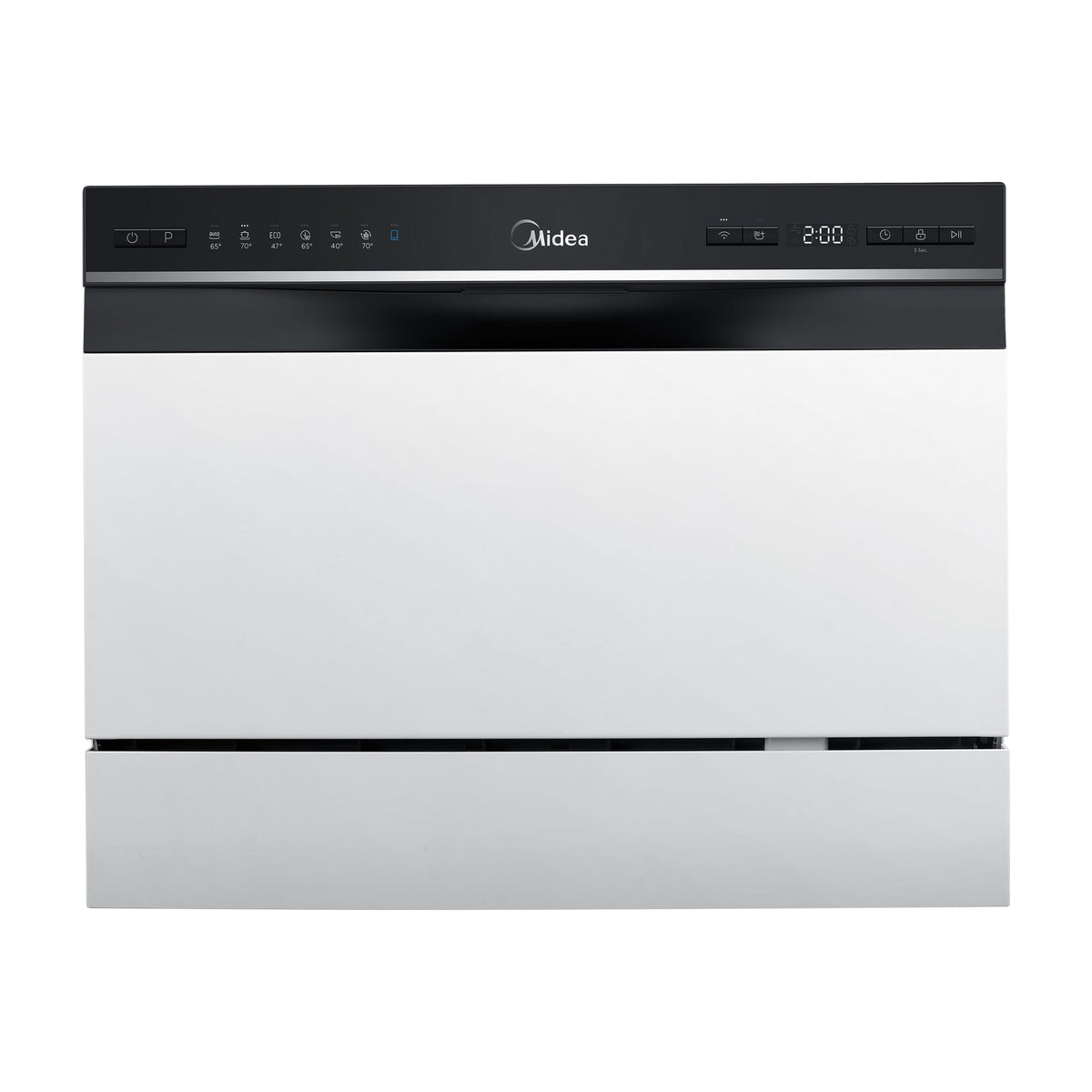 Lavavajillas compacto Midea MTD55S400W-GR de 6 cubiertos con Wi-Fi