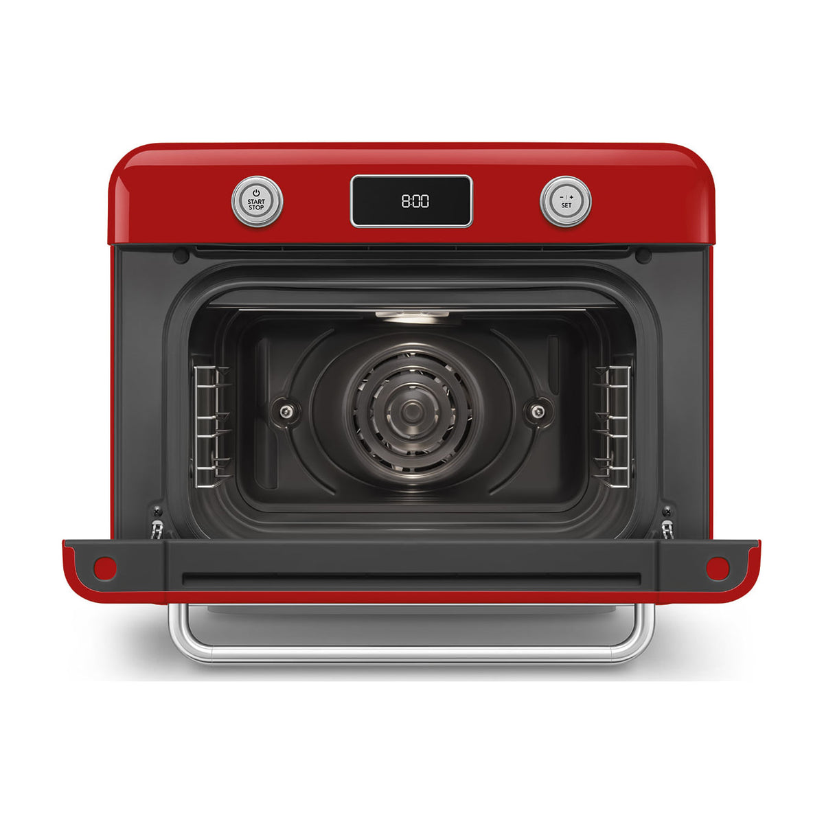 Horno de sobremesa Smeg COF01RDEU con vapor, 30 l, rojo