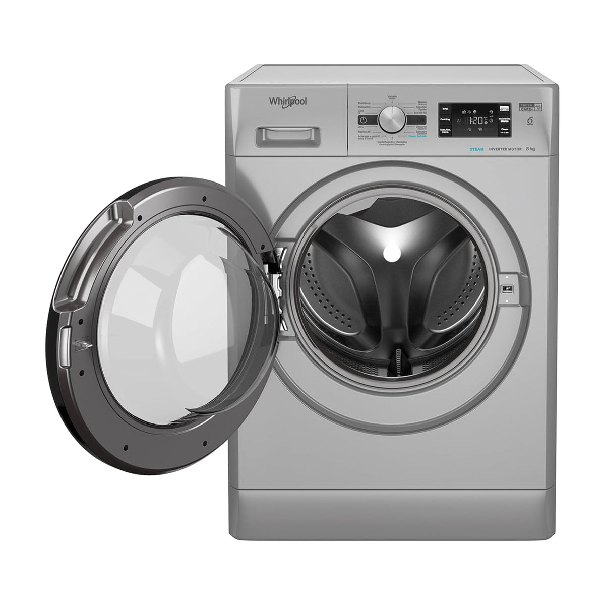 Lavadora Whirlpool FFB 8489 SBV SPT de 8 kg y 1400 rpm