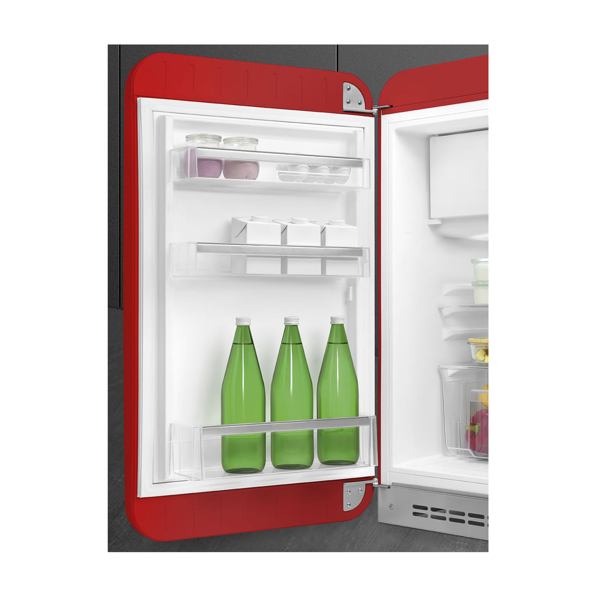 Frigorífico de una puerta Smeg FAB10LRD6 rojo, 122 l y clase D