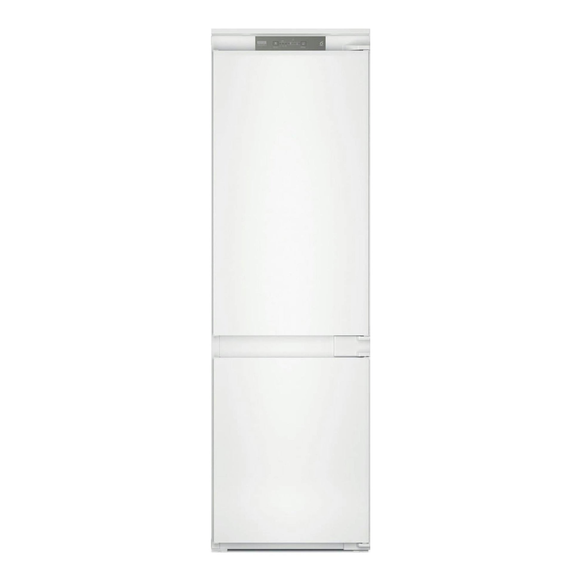 Frigorífico combi integrable Whirlpool WHC18 T311, vista frontal, blanco, dos puertas.