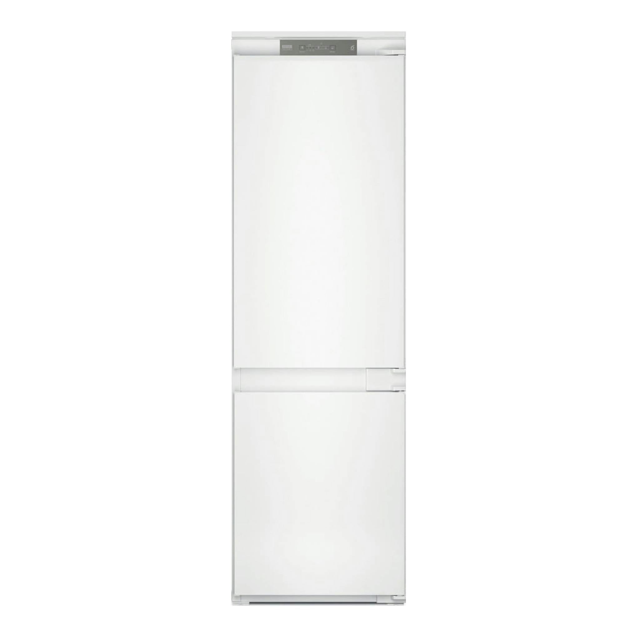 Frigorífico combi integrable Whirlpool WHC18 T311, vista frontal, blanco, dos puertas.
