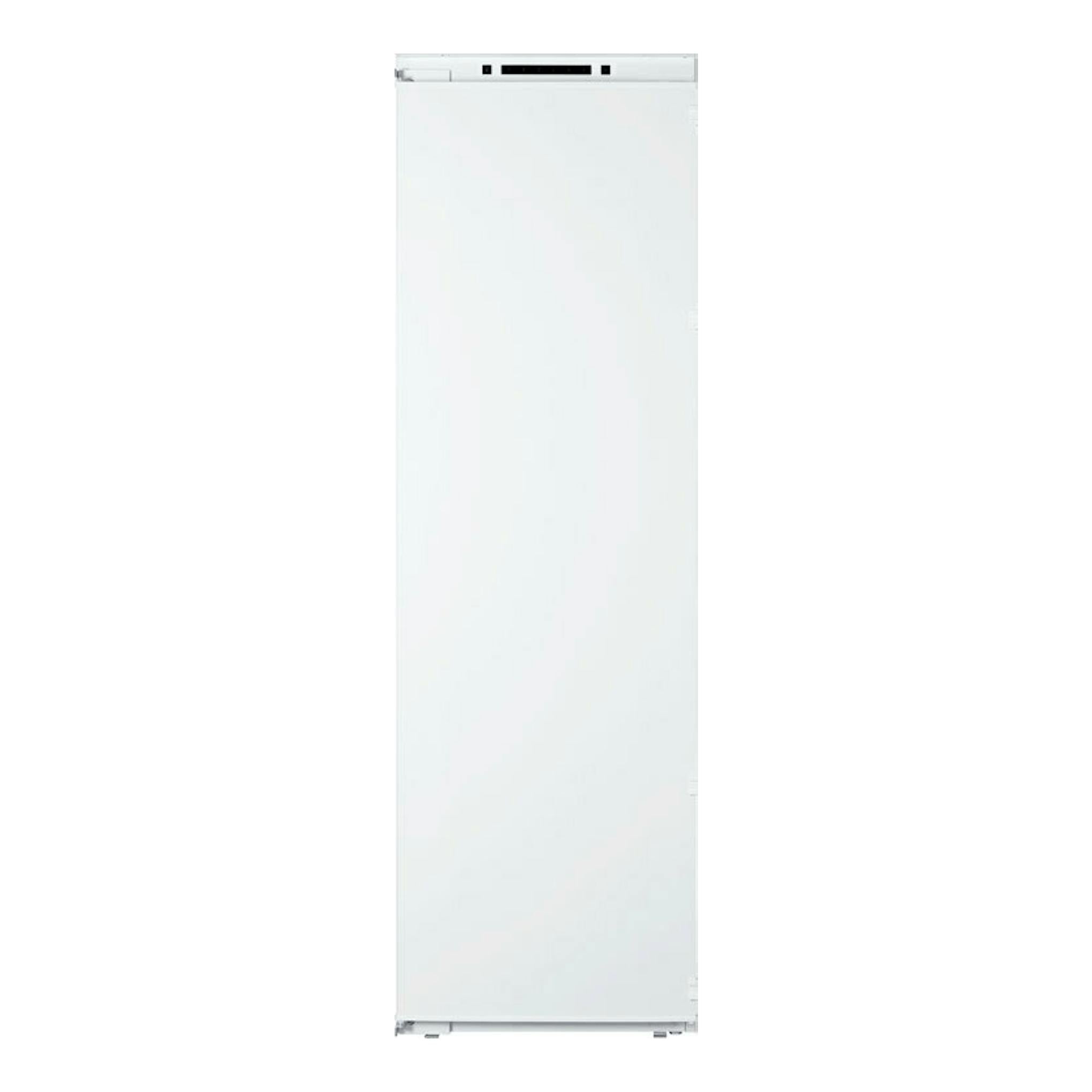 Congelador integrable Fagor 3CIB1725, vista frontal, blanco, con panel superior.