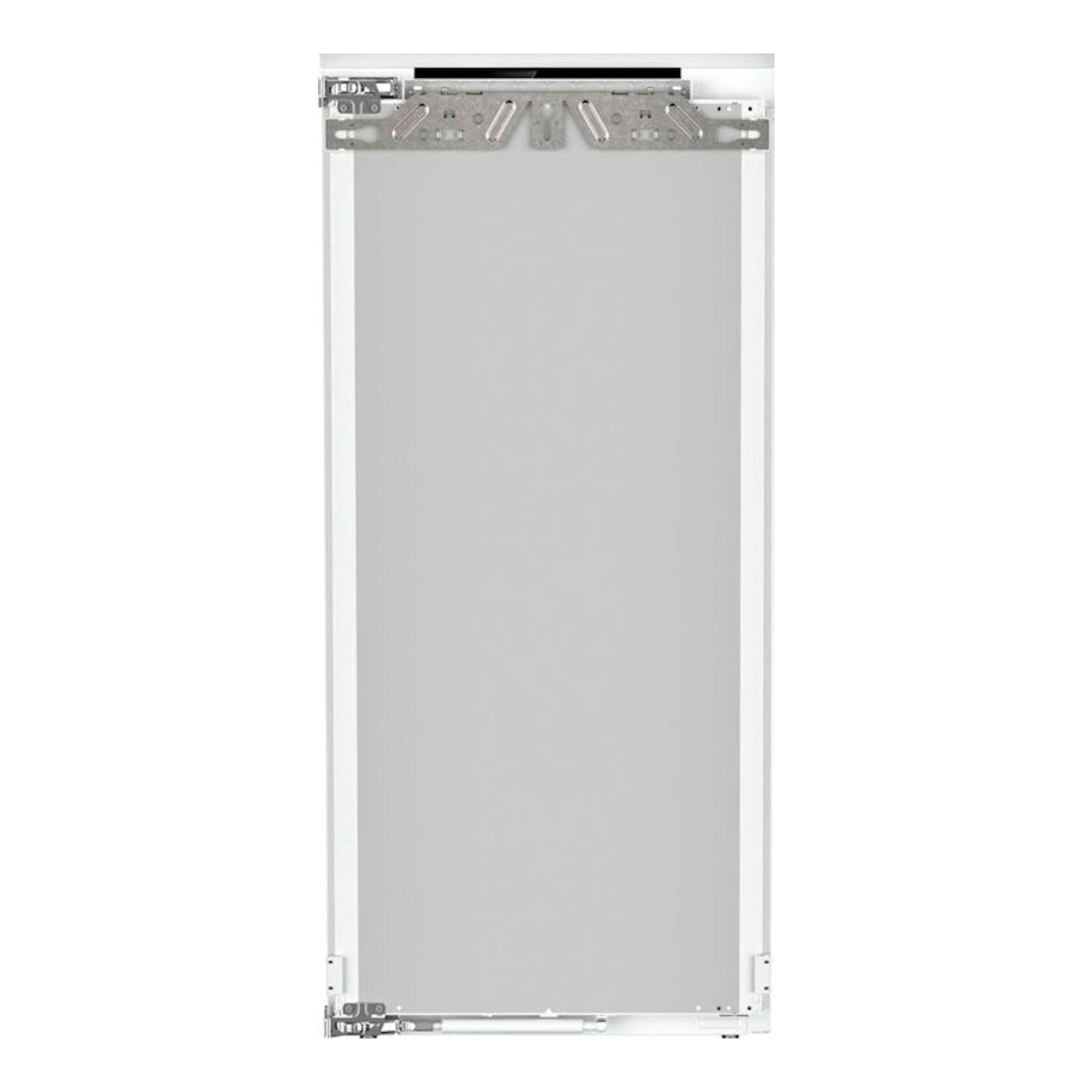Liebherr SIFNdi 4155: puerta frontal de congelador integrable blanca/gris con herrajes metálicos visibles.