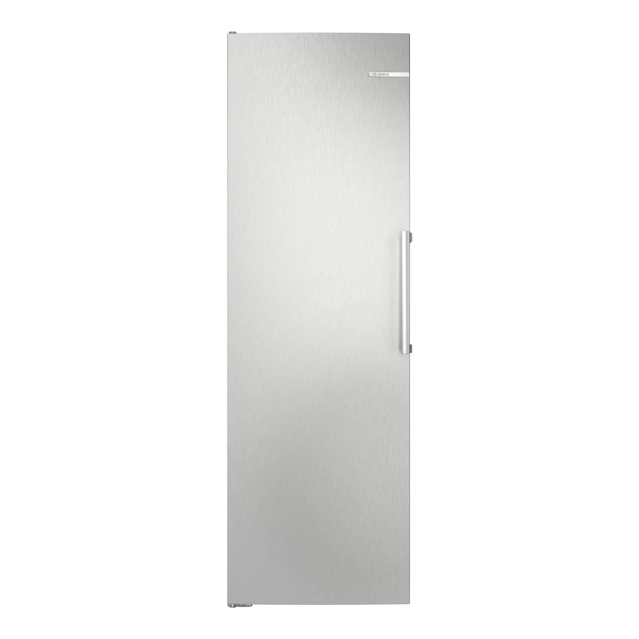 Frigorífico Bosch KSN36VLDG de una puerta, acabado inox, vista frontal.