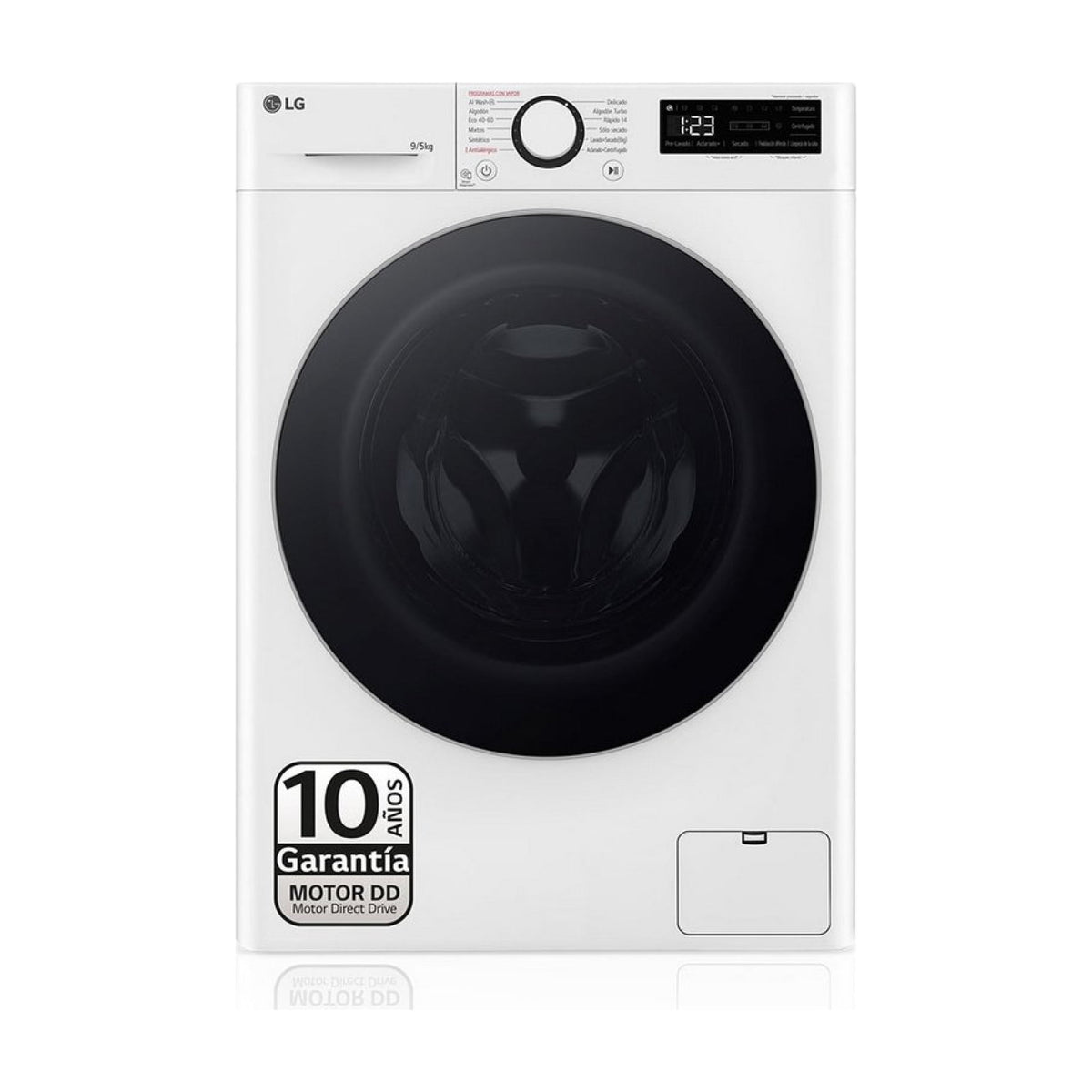 Lavasecadora LG F2DR5S09A1W de 9/5 kg y 1200 rpm