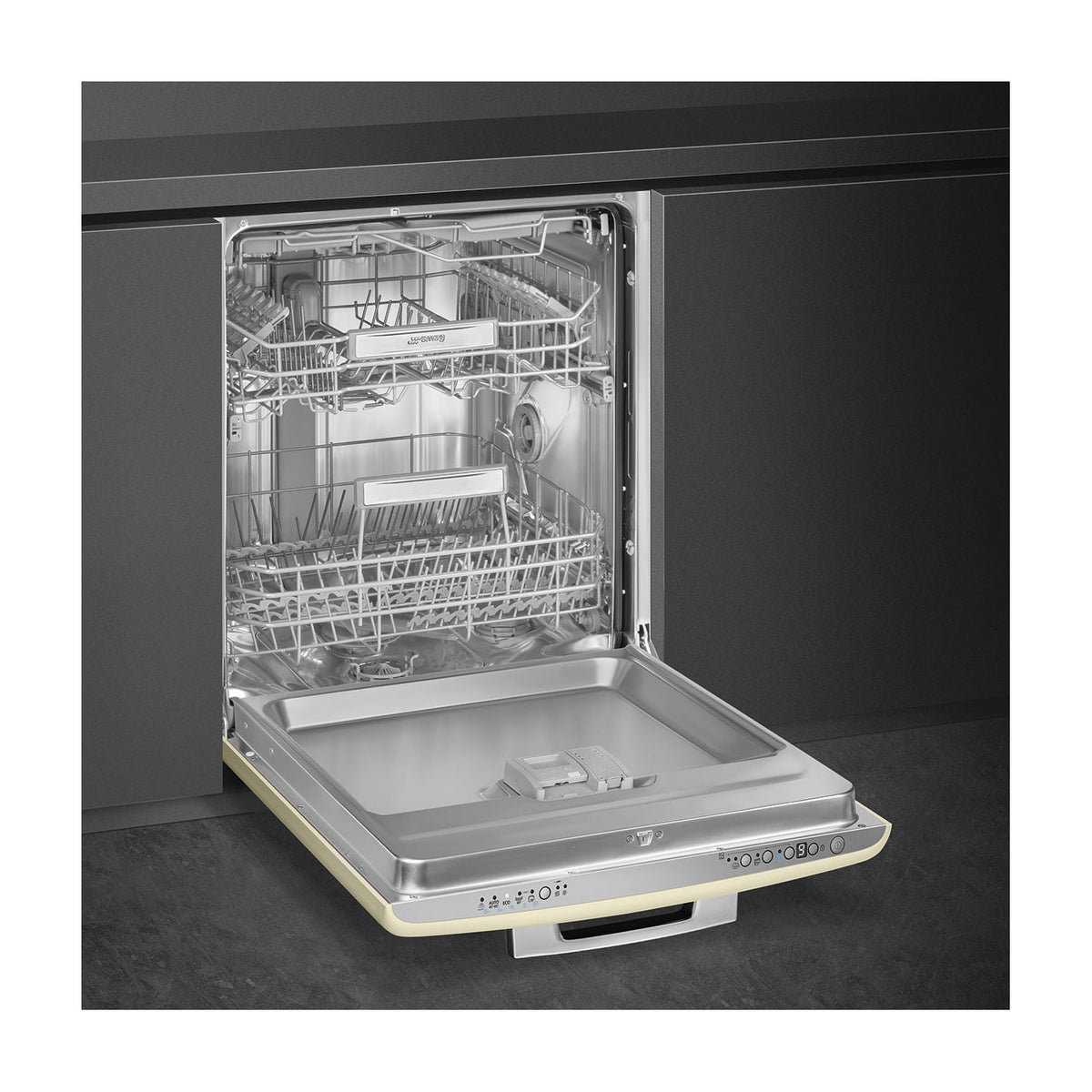 Lavavajillas integrable Smeg STFABCR3, 13 cubiertos, crema