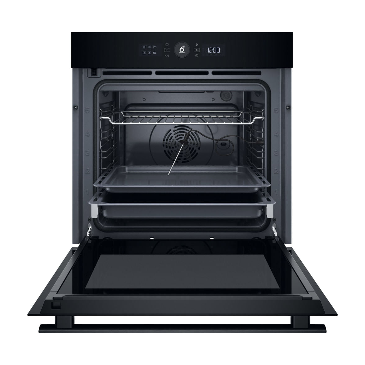Horno multifunción Whirlpool WOI4S8PPM1SB de 73 litros con vapor y pirólisis