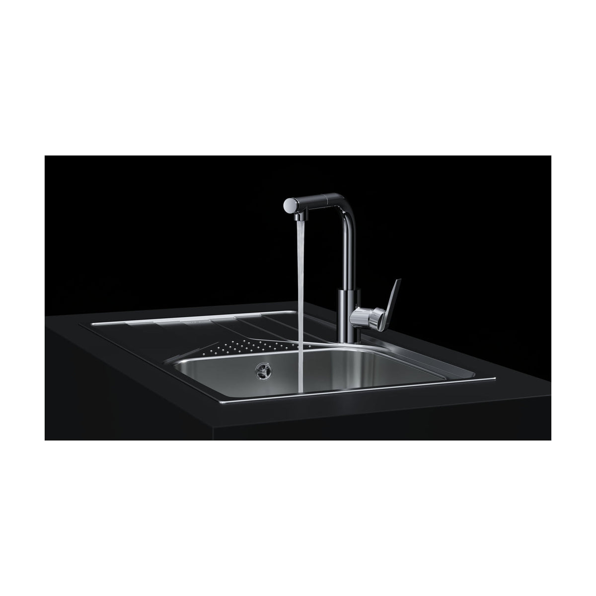 Grifo de cocina Teka IN 938 Plus extraíble de 2 funciones, cromado