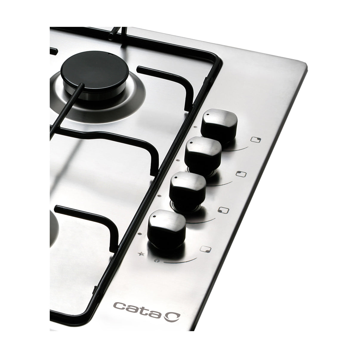Placa de gas CATA GI 6031 X de 4 zonas, inox y 58 cm