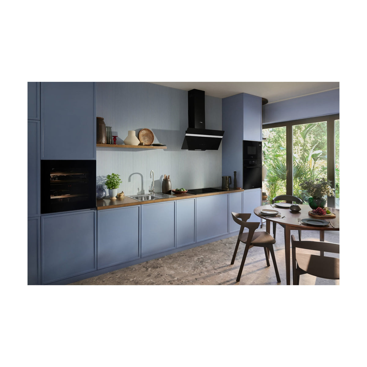 Campana decorativa inclinada Fagor 3CFT-909N, 90 cm y 550 m³/h