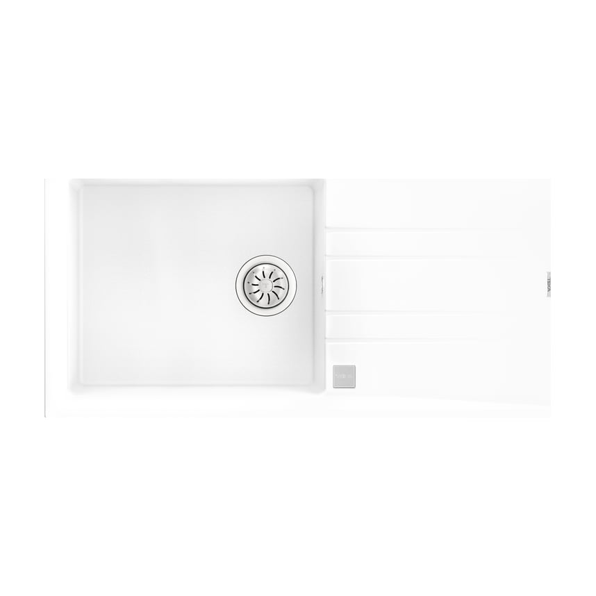 Fregadero Teka Stone 60 L-TG 1C 1E blanco con escurridor reversible