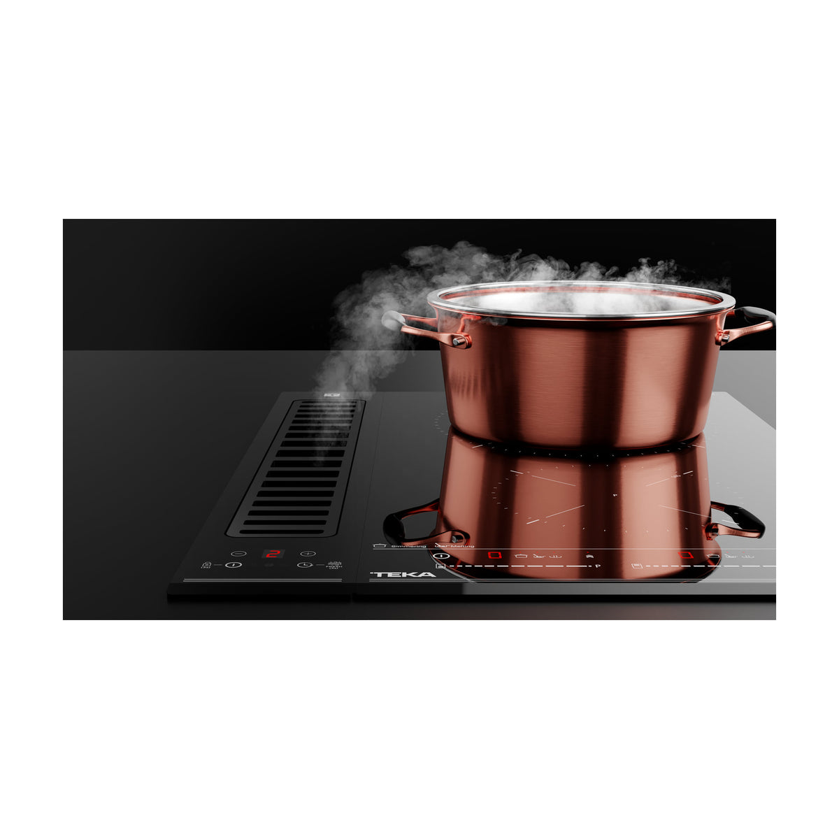 Campana modular de encimera Teka FIH 16760 TOS BK, control táctil y 600 m³/h