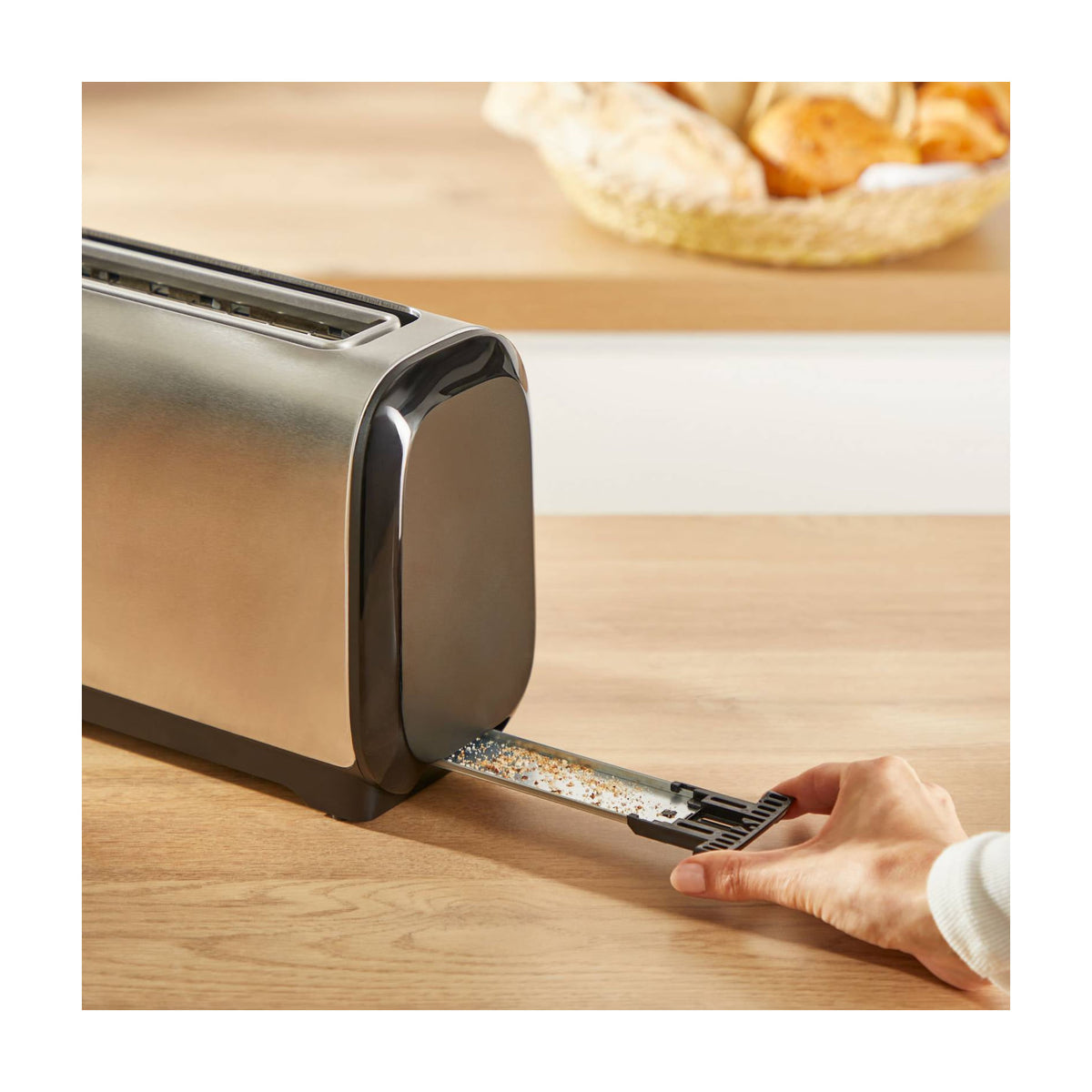 Tostadora Moulinex Subito LS5S0DE0 de ranura larga, 1430 W y 7 niveles