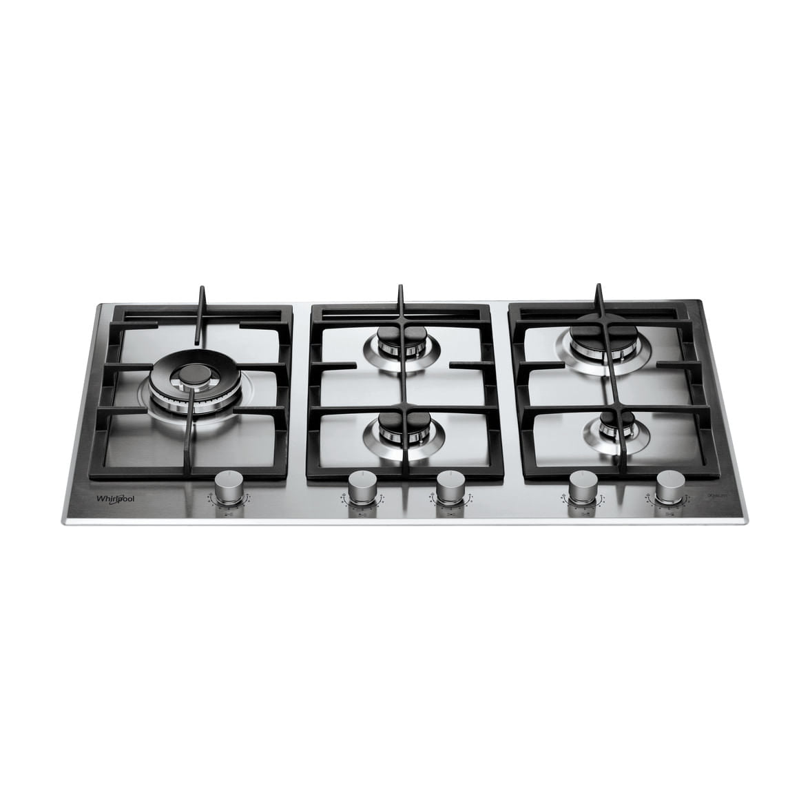 Placa de gas Whirlpool GMAL 9522/IXL de 86 cm con 5 quemadores