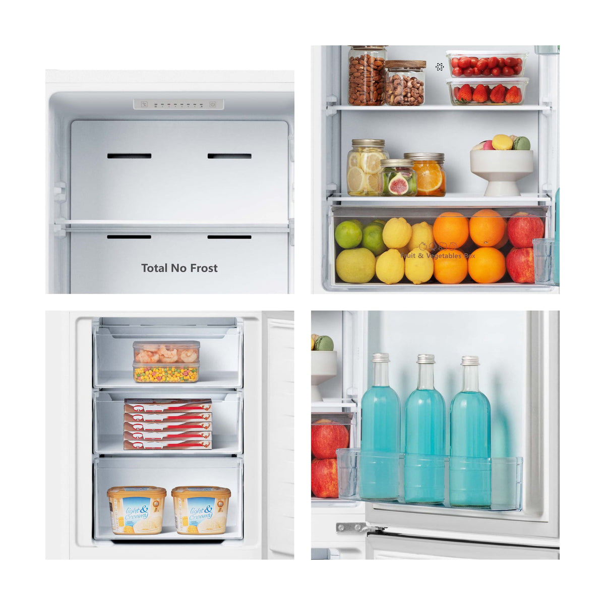 Frigorífico combi Hisense RB329N4AWE, 255 l y Total No Frost