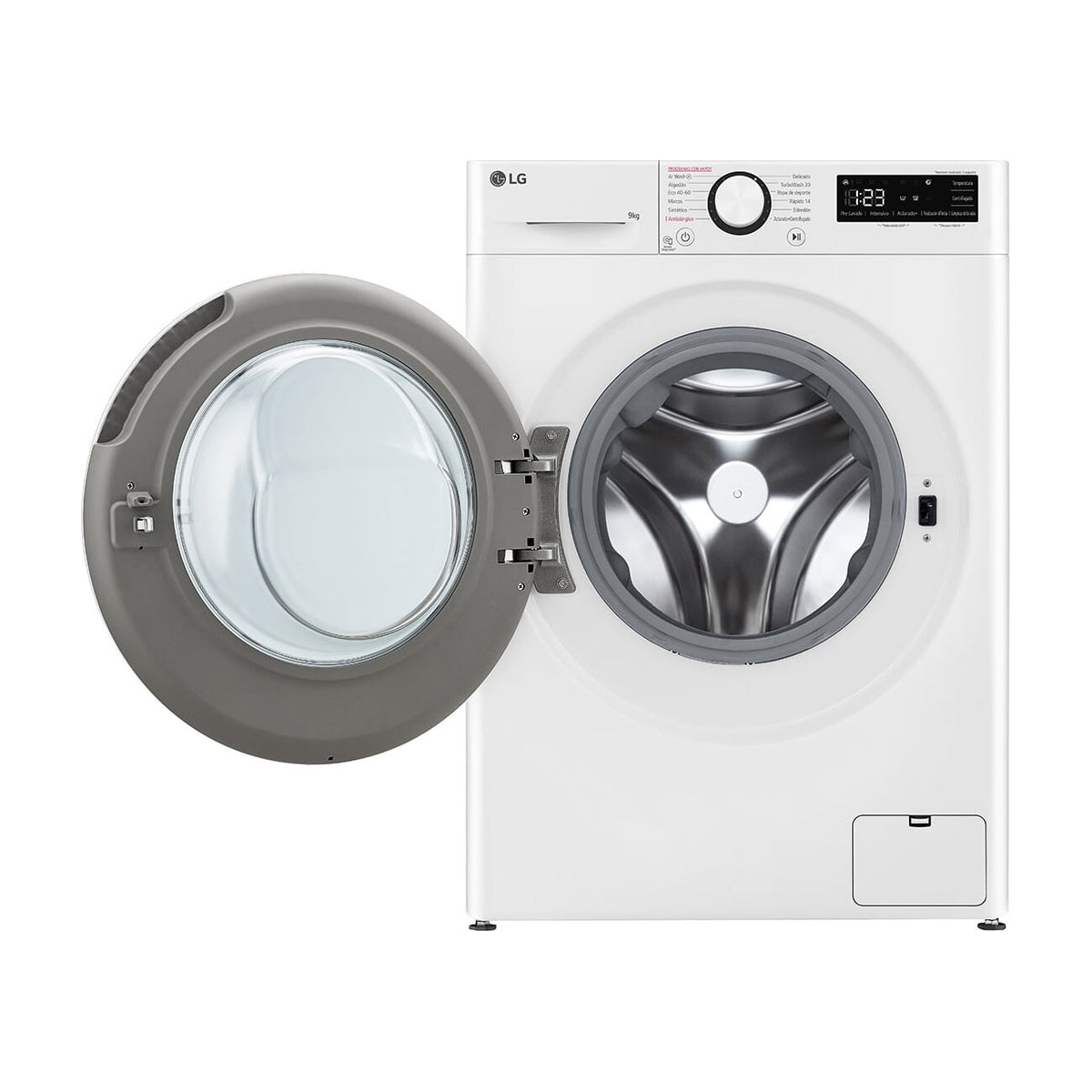 Lavadora LG F4WR6009A0W de 9 kg con vapor y TurboWash 360°