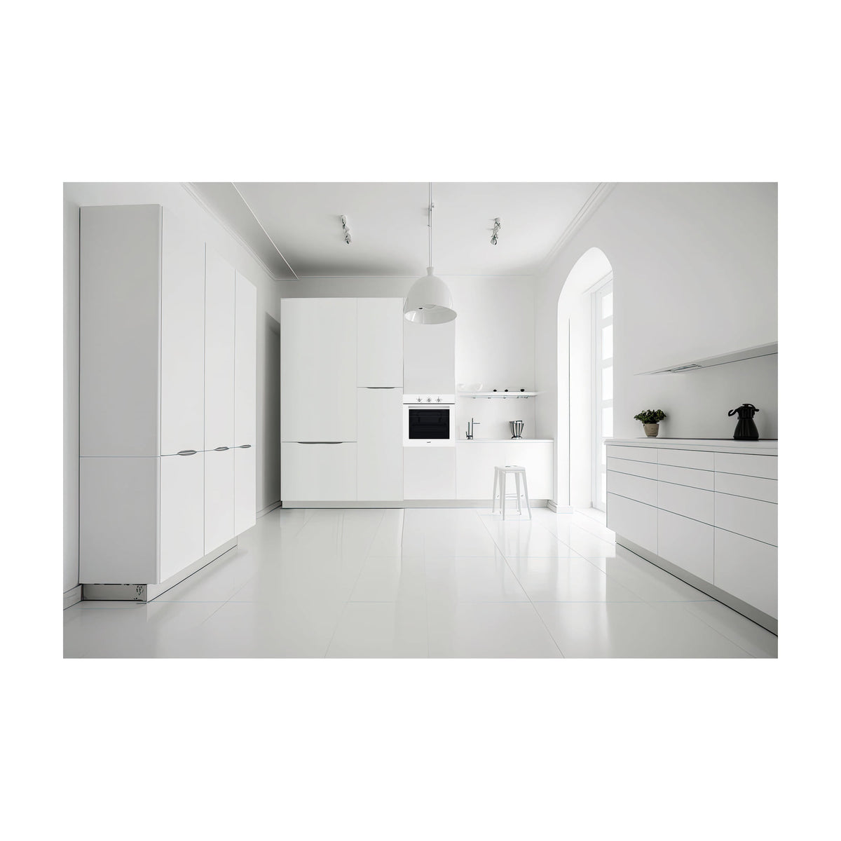 Horno convencional Cata SES 6204 WH, 66 litros y cristal blanco