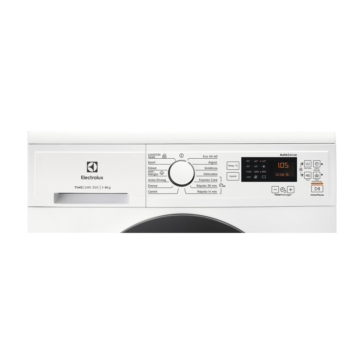 Lavadora Electrolux EA2F6841CF de 8 kg y 1400 rpm con vapor