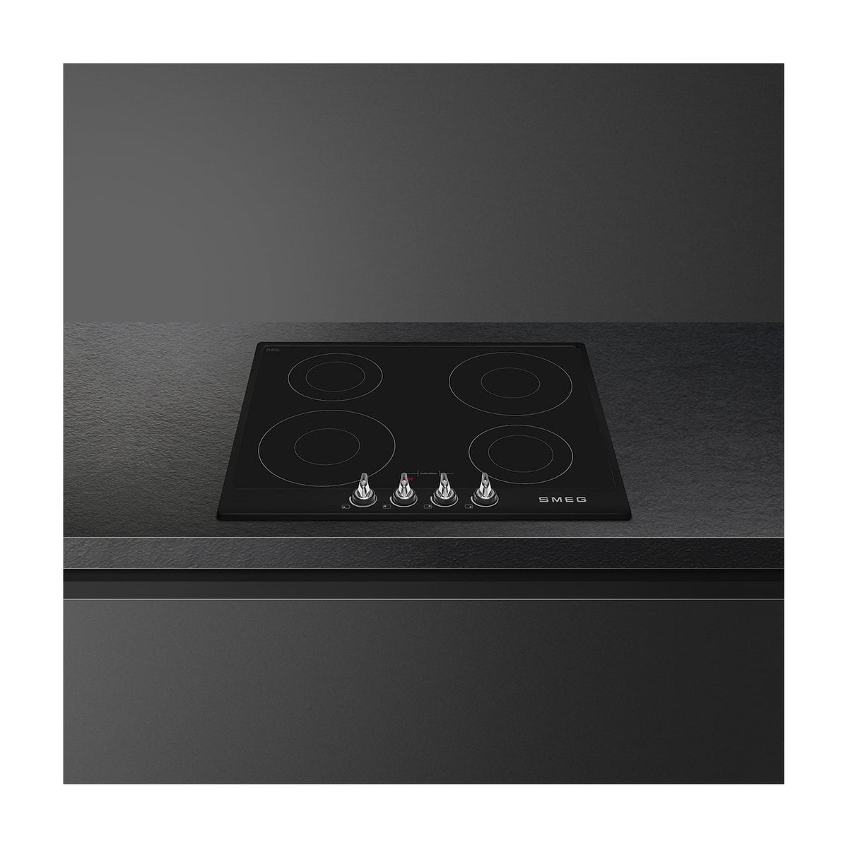 Placa de inducción Smeg SI964NM de 60 cm con 4 zonas y mandos frontales