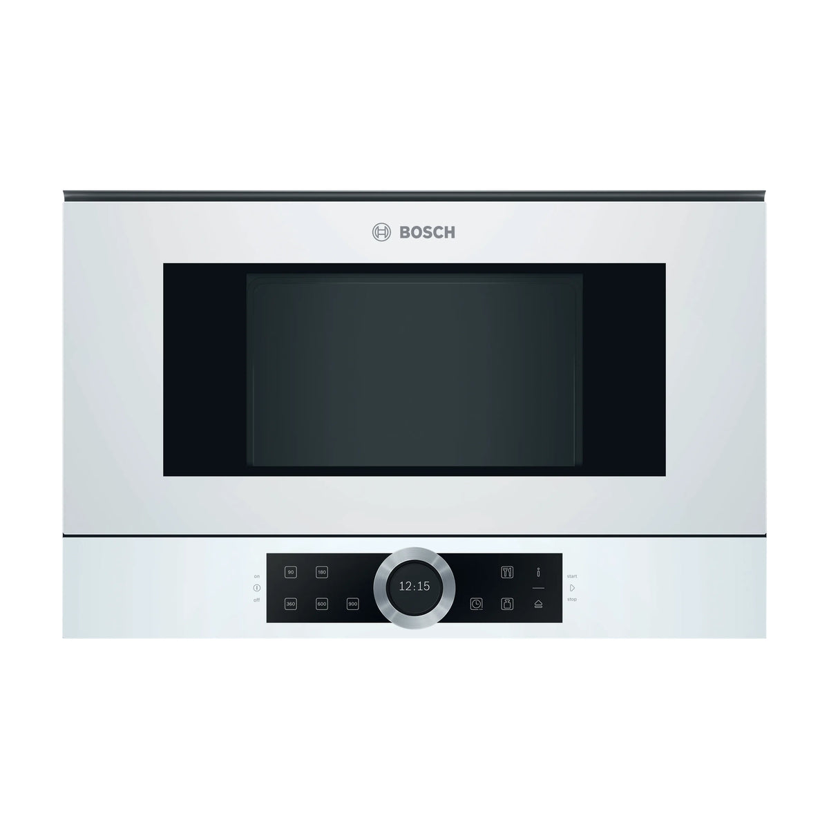 Microondas integrable Bosch BFL634GW1, 21 l y 900 W, blanco