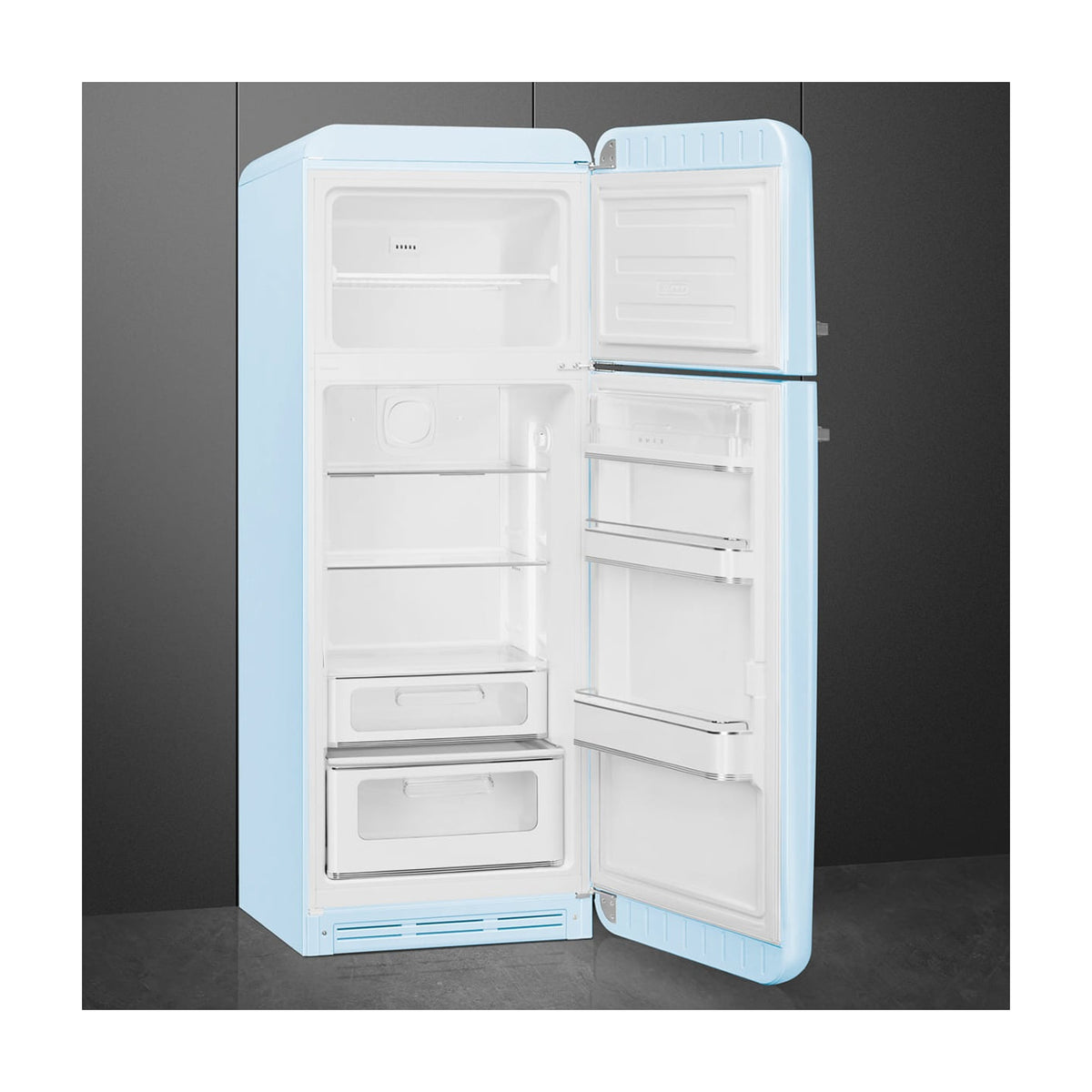 Frigorífico de dos puertas Smeg FAB30RPB5, 294 l, azul pastel