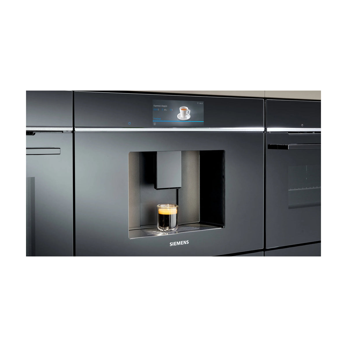 Cafetera integrable Siemens CT718L1B0 con molinillo cerámico y Home Connect