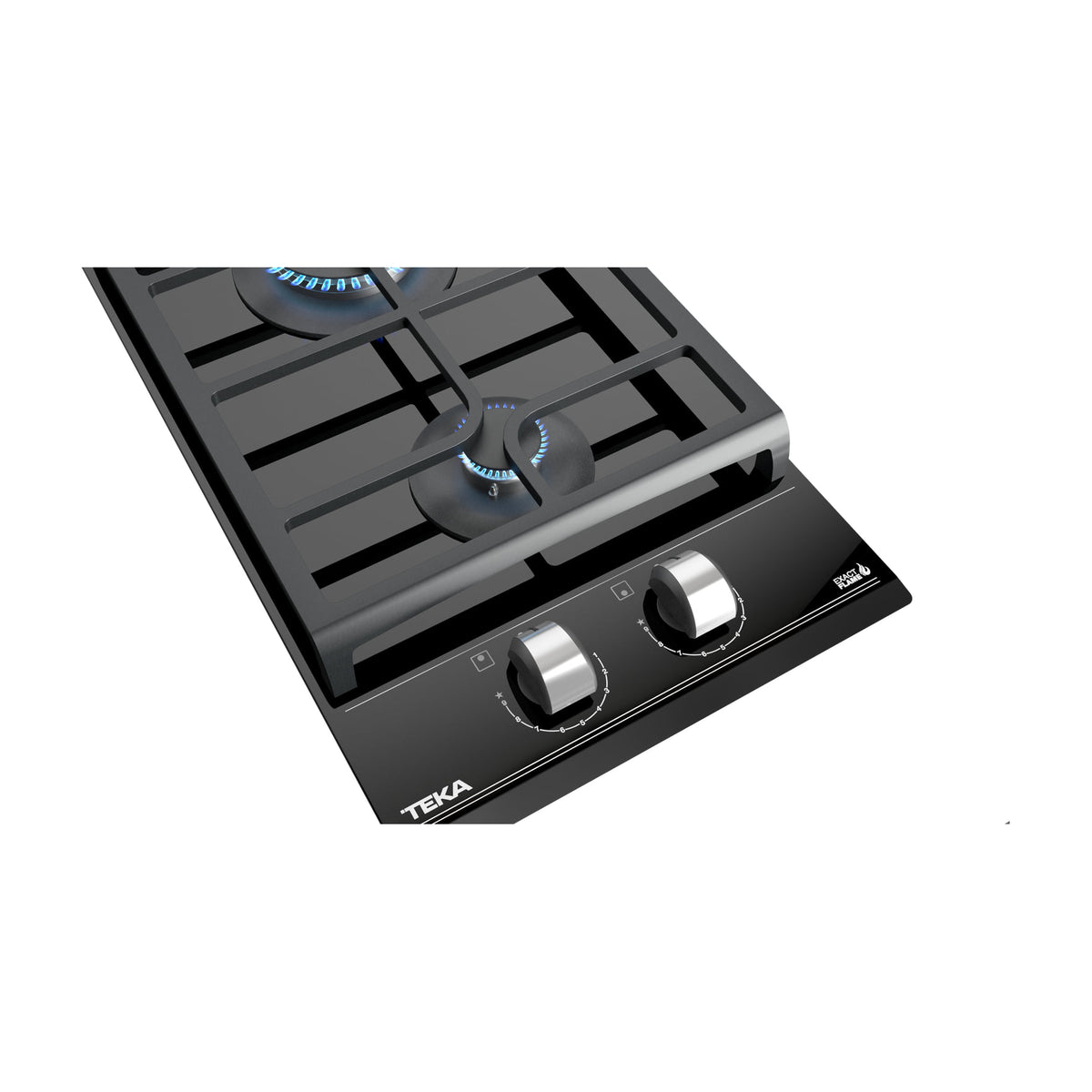 Placa de gas Teka GZC 32300 XB de 30 cm con 2 quemadores y ExactFlame