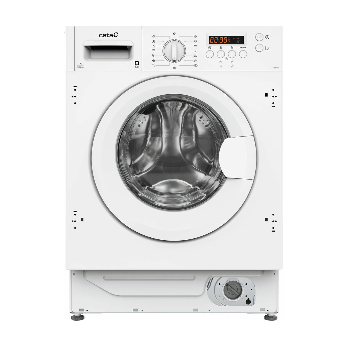 Lavadora integrable Cata LI 08015, 8 kg y 1350 rpm