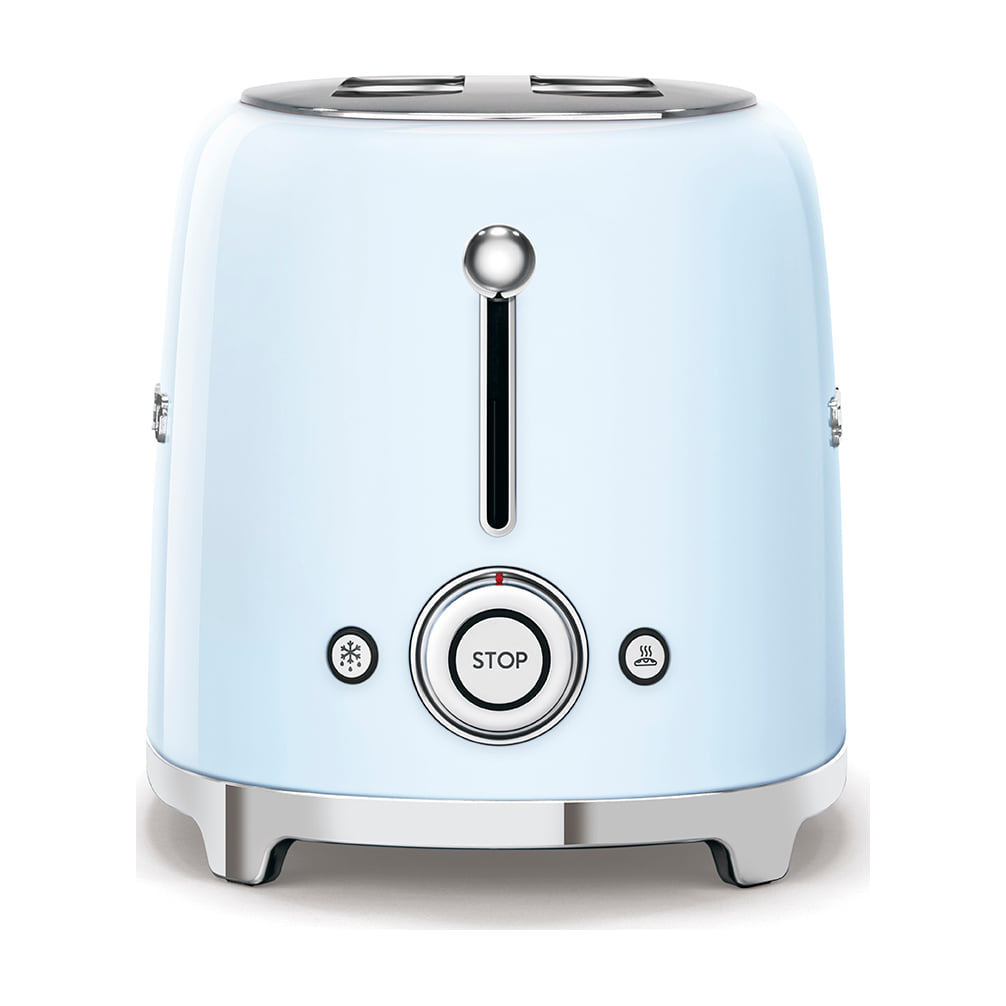 Tostadora Smeg TSF02PBEU de 4 rebanadas, 1500 W, azul celeste