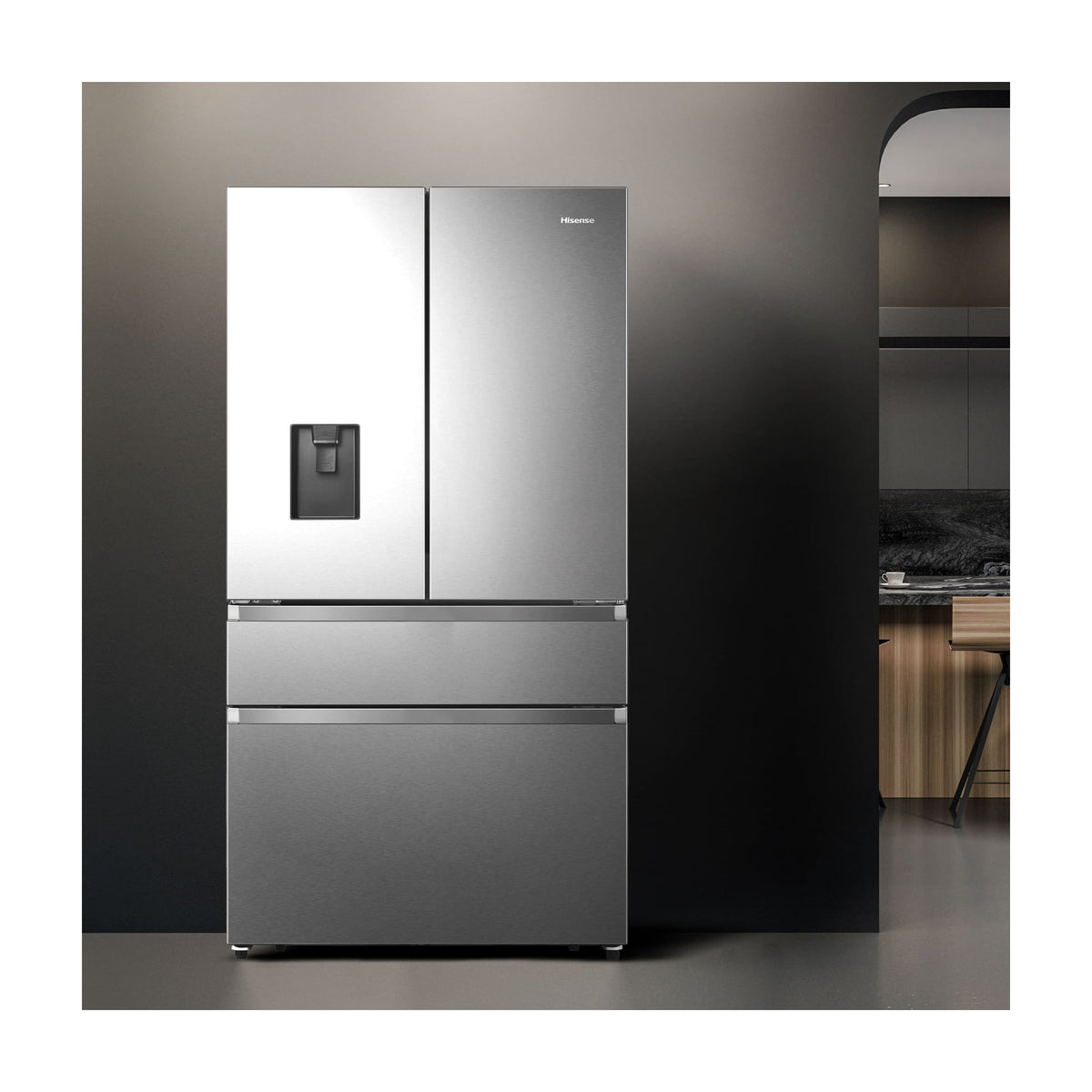 Frigorífico americano Hisense RF749N4SWSE de 579 l, Total No Frost
