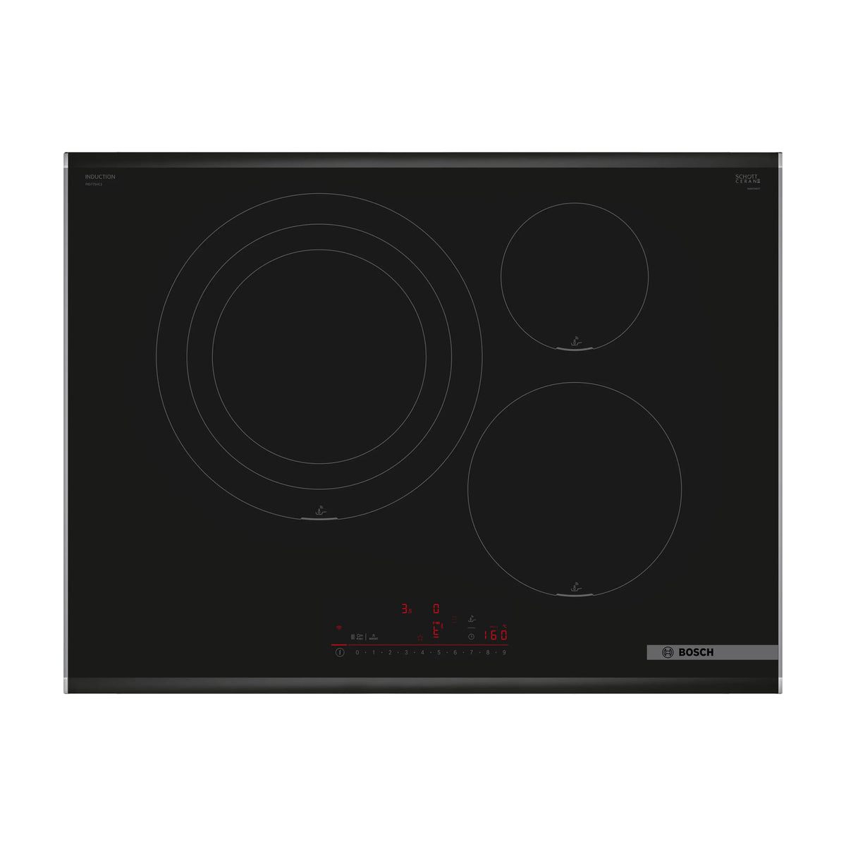 Placa de inducción Bosch PID775HC1E de 70 cm con Home Connect y zona triple de 32 cm