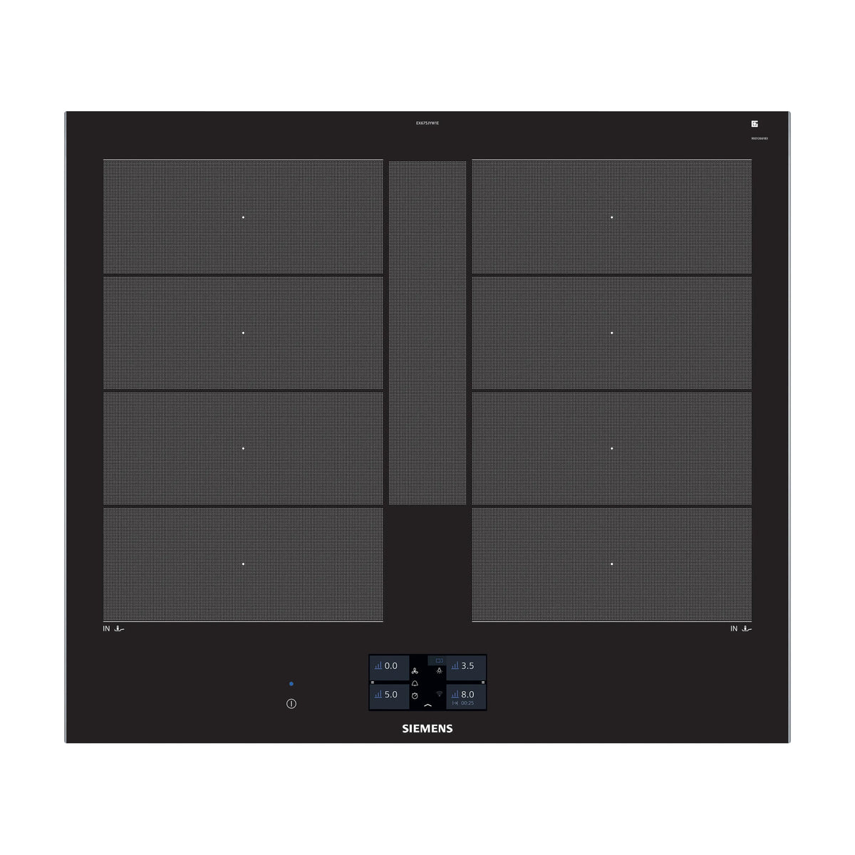 Placa de inducción Siemens EX675JYW1E de 60 cm con flexInducción Plus y Home Connect