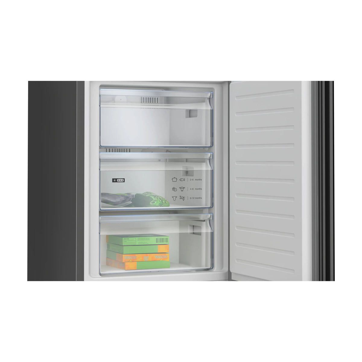 Frigorífico combi Balay 3KFC869NI Total No Frost, cristal negro
