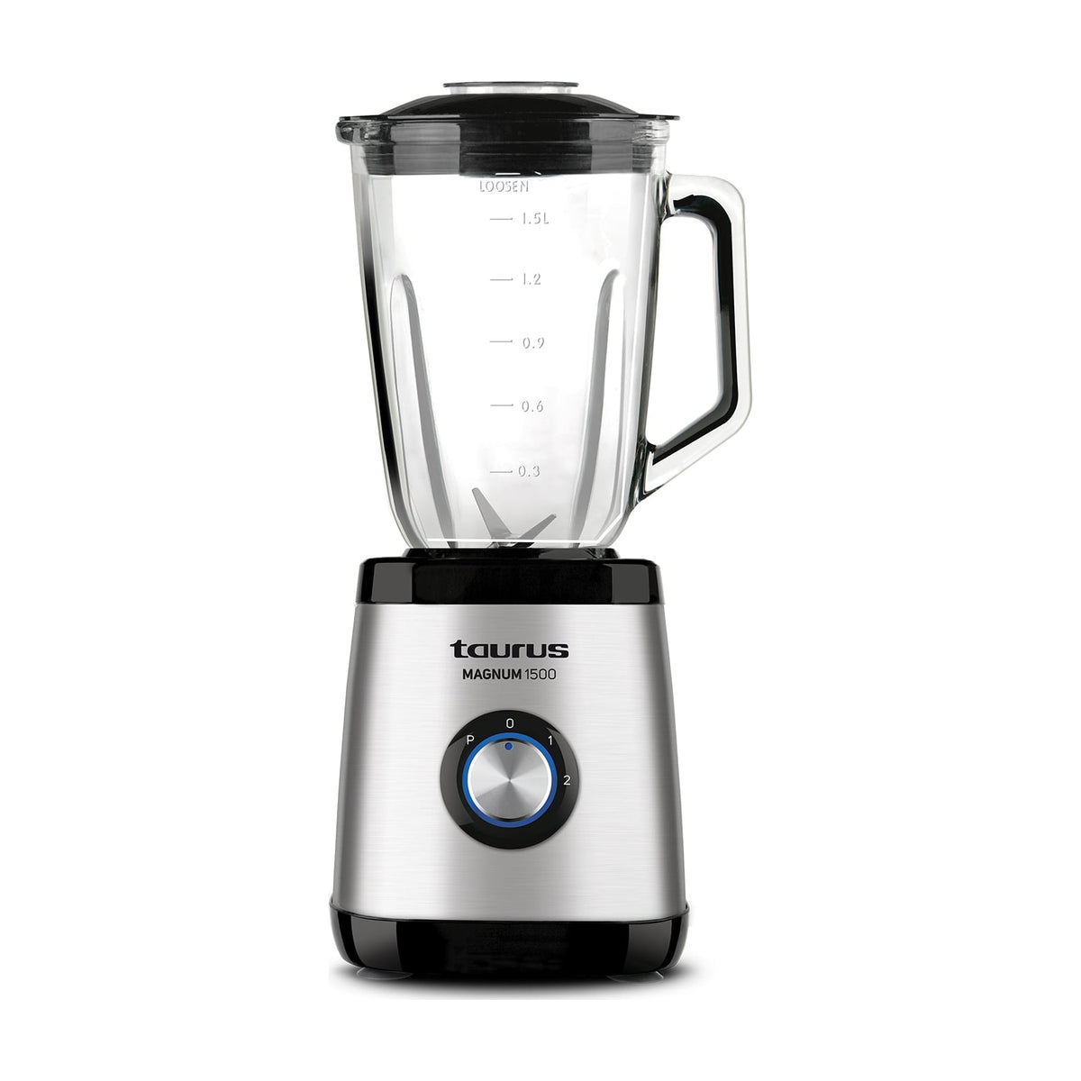 Batidora de vaso Taurus Magnum 1500 de 1500 W y jarra de cristal de 1,5 l