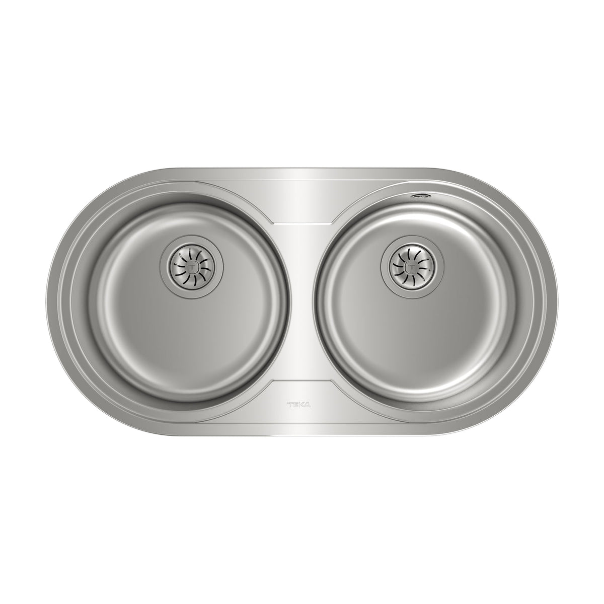 Fregadero Teka DR-80 2C de dos cubetas, acero inoxidable y encastre
