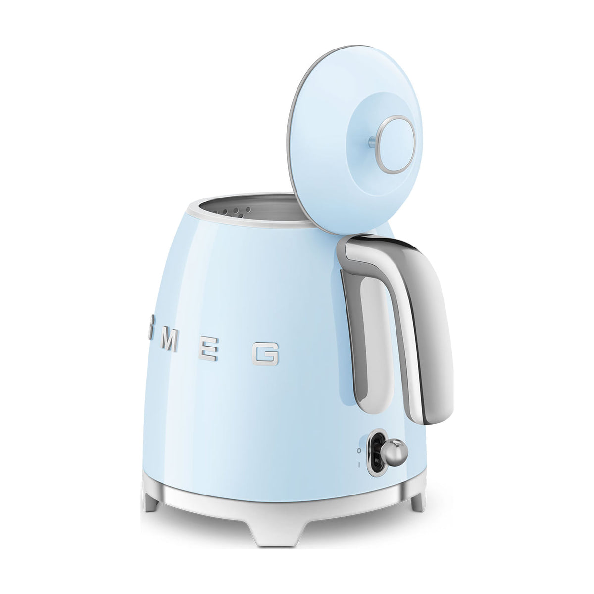Mini hervidor Smeg KLF05PBEU de 0,8 l y 1400 W, azul pastel