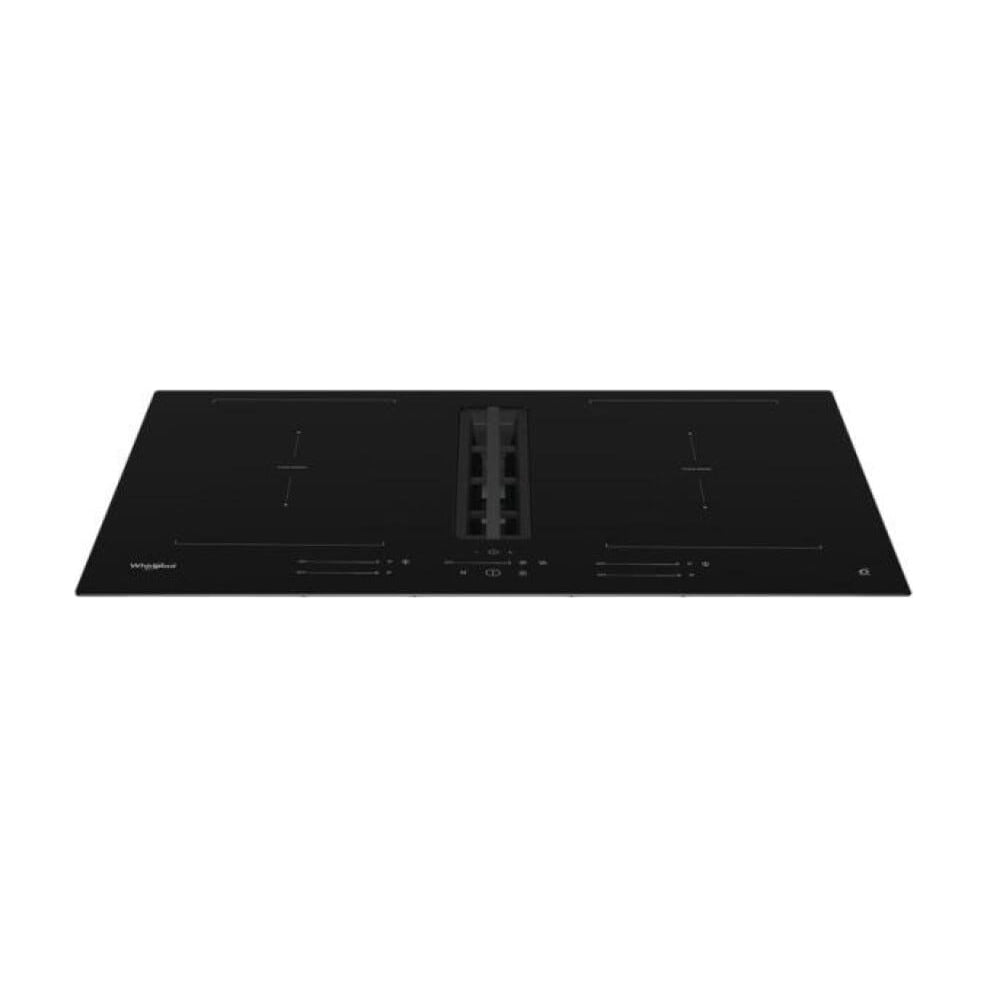 Placa de inducción con extractor Whirlpool WVH80FFB01, 82 cm y 2 zonas Flex