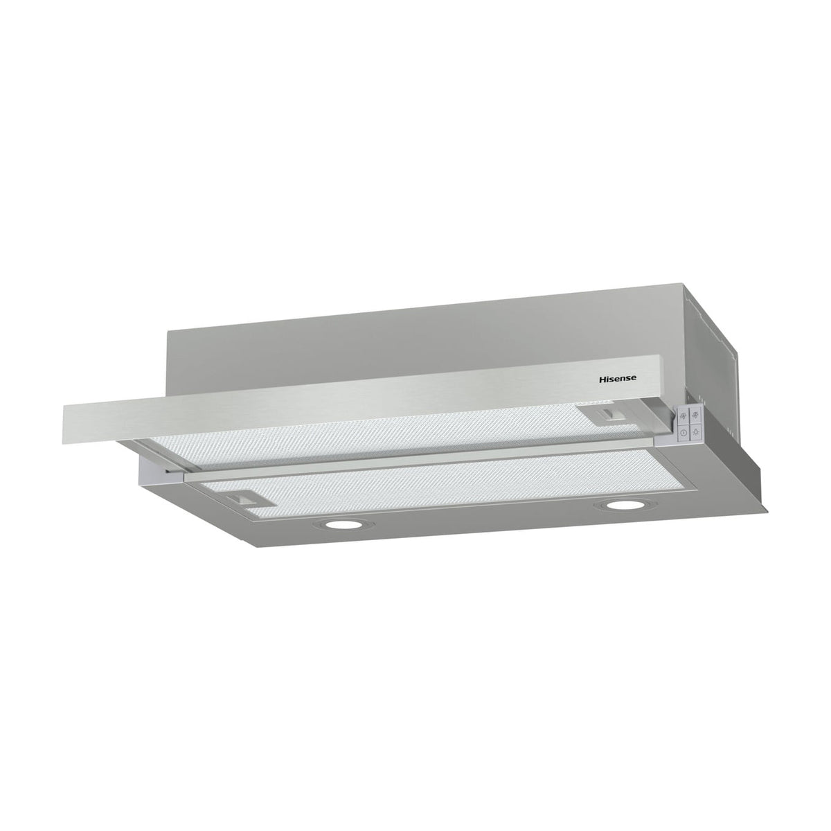 Campana telescópica Hisense CH6TL4BX inox, 60 cm y 450 m³/h