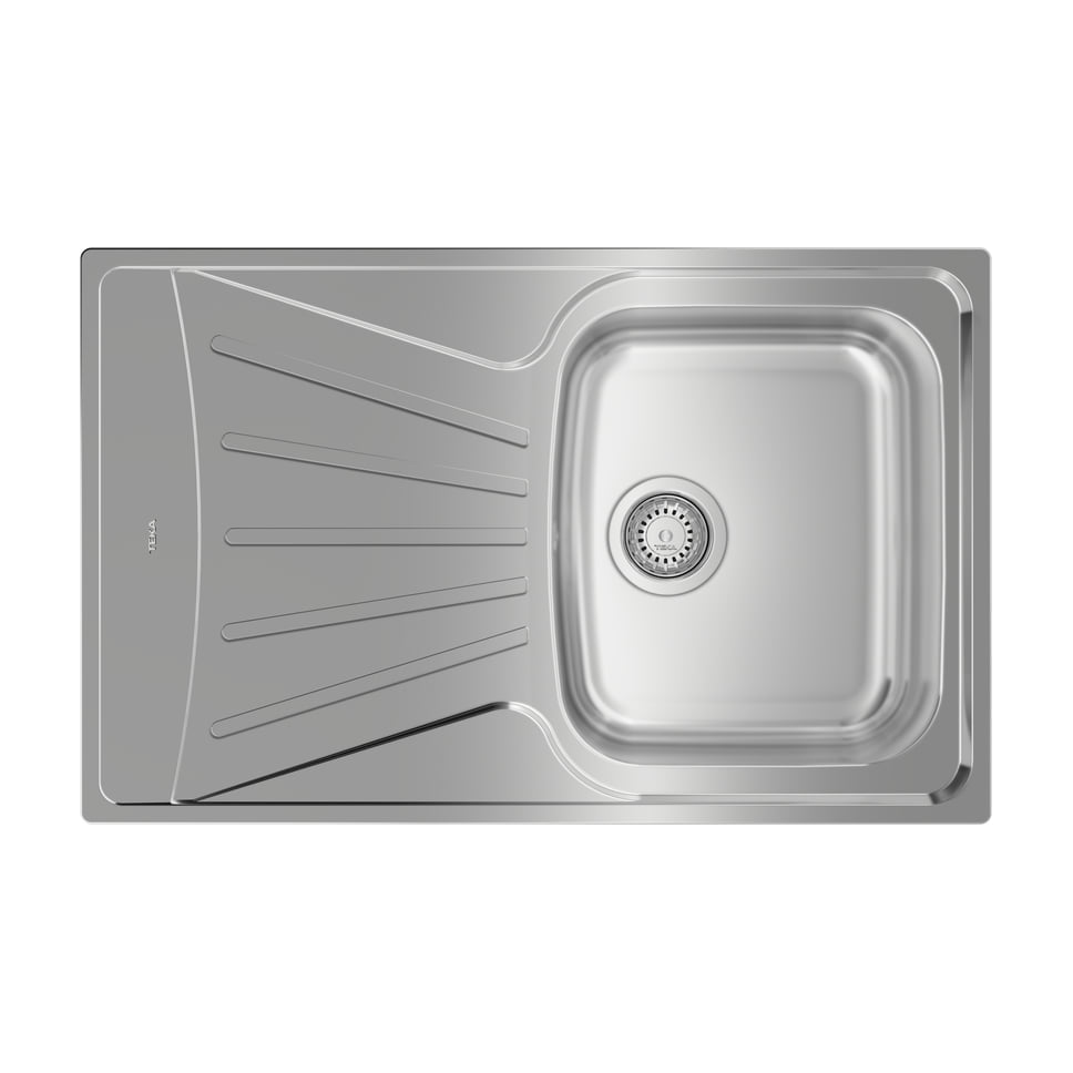 Fregadero Teka StarBright 45 E-XP 1C 1E, inox con escurridor izquierdo