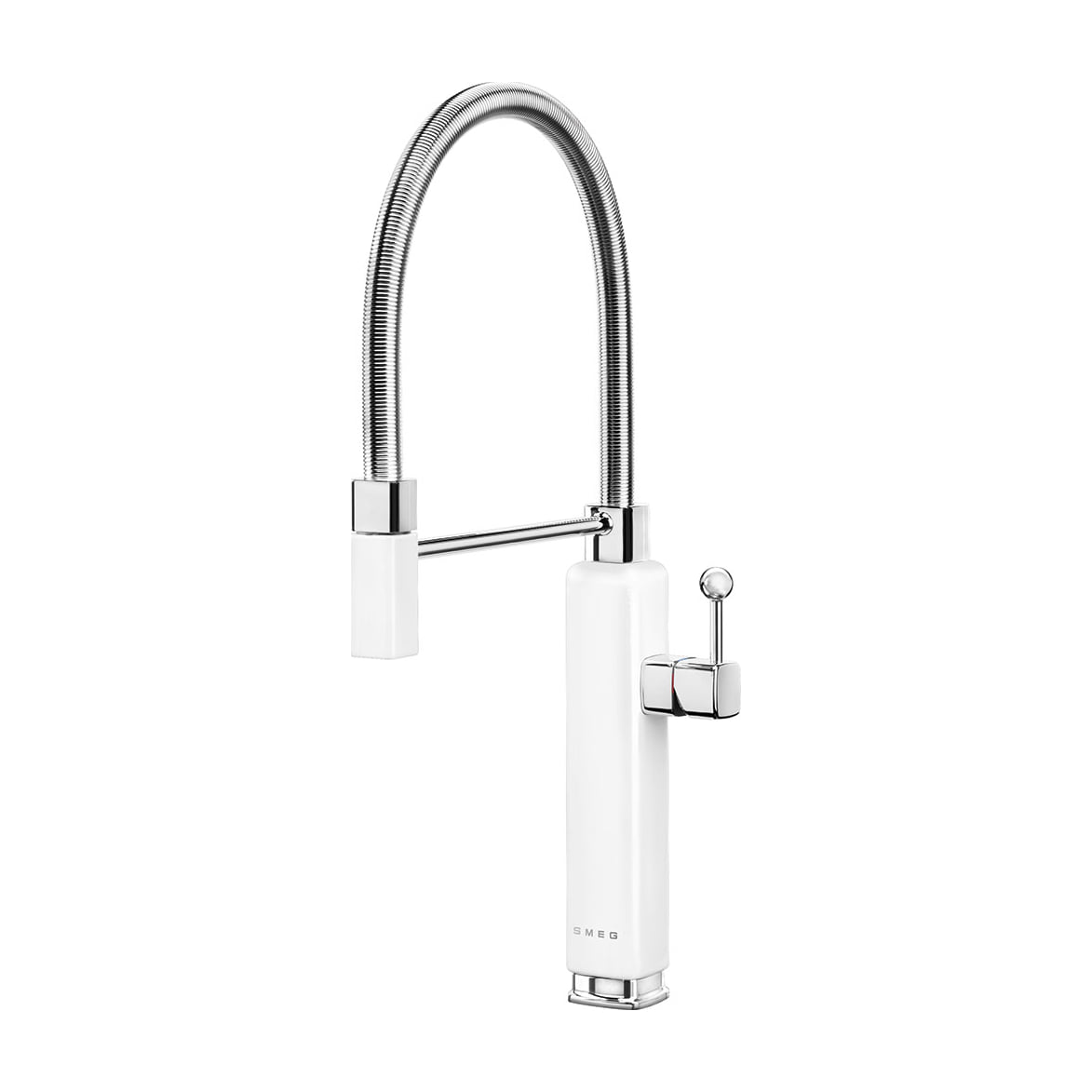 Grifo de cocina Smeg MDF50WH monomando semiprofesional blanco