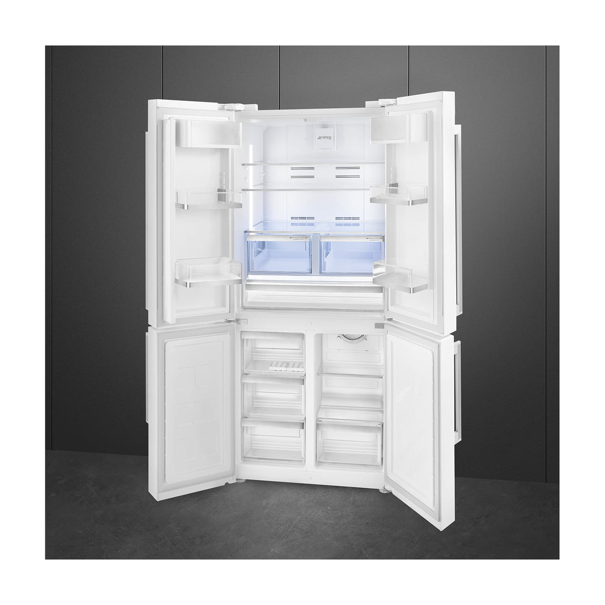 Frigorífico americano Smeg FQ60BDE de 4 puertas, 572 l y No Frost total