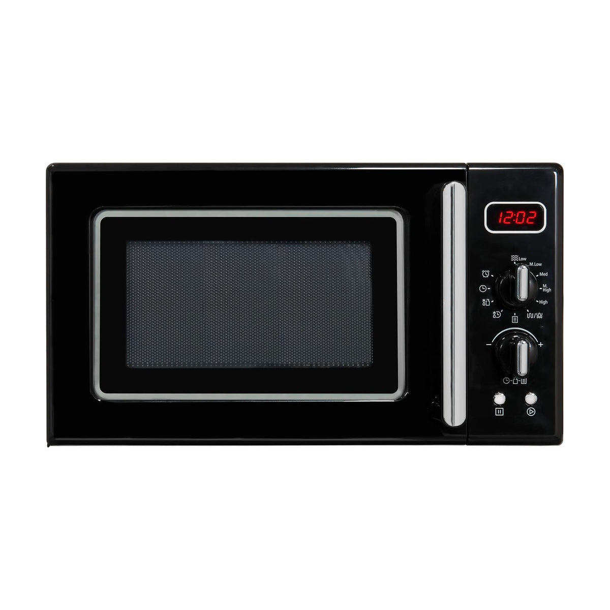 Microondas Exquisit RMW720-3GDIG negro, 20 l con grill