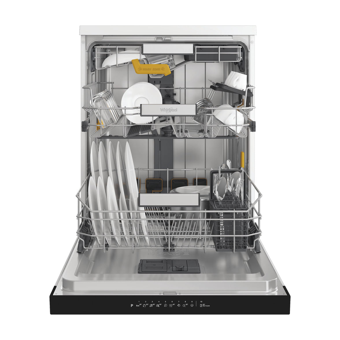 Lavavajillas Whirlpool W8F HS61X, 15 cubiertos, clase A